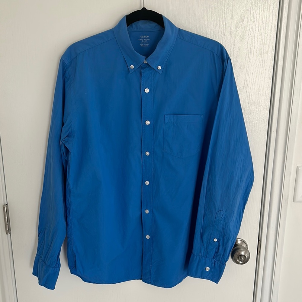 J.Crew Mens Medium Lightweight Button-down shirt